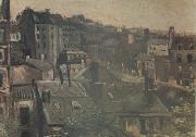 Vincent Van Gogh View of the Roofs Paris (nn04) painting